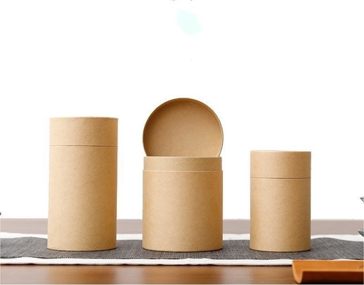 Circular Paper Tube Packaging Box , OEM CMYK / 4C Kraft Paper Tube
