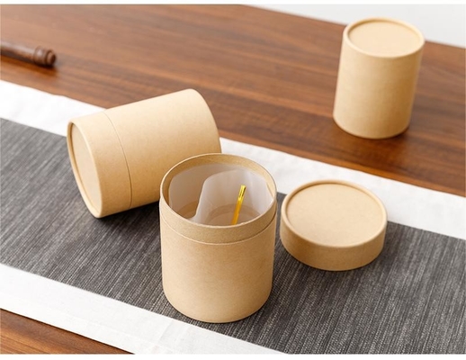 Circular Paper Tube Packaging Box , OEM CMYK / 4C Kraft Paper Tube