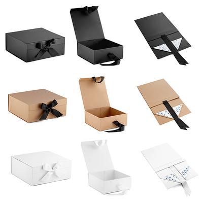 บรรจุภัณฑ์กล่องแข็งสีดำ, กล่องกระดาษพับได้ Self Adhesive Offset PMS UV Printing